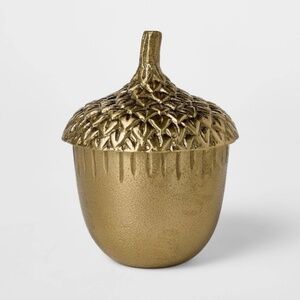 Threshold Studio McGee Cast Metal Acorn Canister Gold
